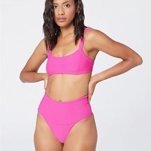 L Space Eco Chic Repreve® Jess Bikini Top + Desi Bottom BOU Small